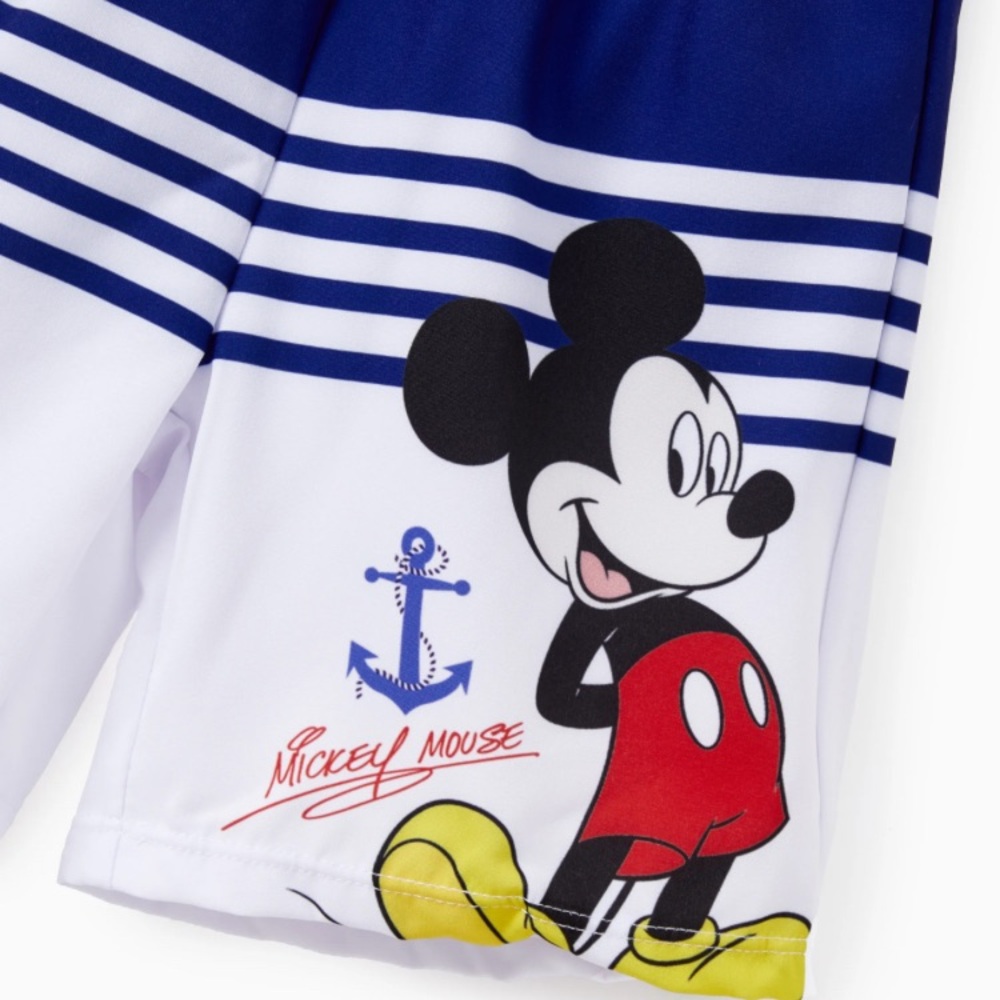 Disney Swimsuits for Boys - Mickey and Minnie Swimwear Blue Strip - Picture 3 of 8